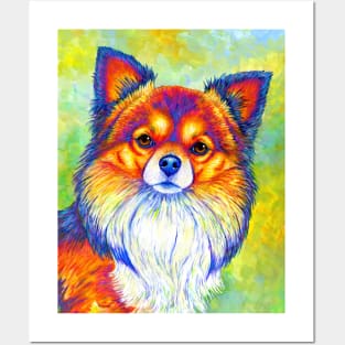 Small and Sassy Colorful Rainbow Chihuahua Dog Posters and Art